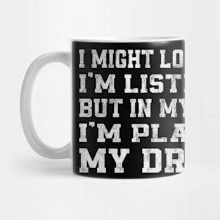 In My Head I'm Playing My Drums - Cool Funny Drummer Gift Mug